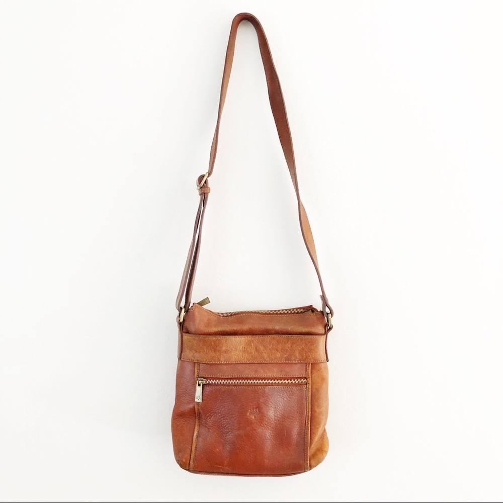Mulberry Brown Leather Crossbody Bag